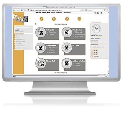 Screenshot Kaufhaus Z